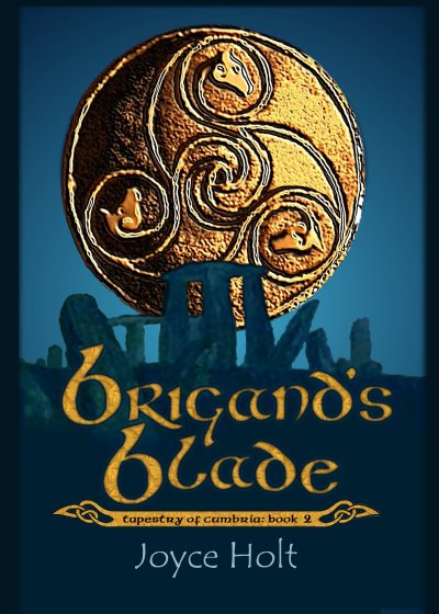 Brigand's Blade: book 2 in the Tapestry of Cumbria,
                     a five-book series set in northwestern England.
                     This second book is a time-slip novel with two interweaving storylines,
                     the main one set in AD 560, and the other, three centuries earlier.