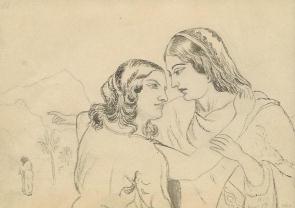 sketch 35 : women embrace 