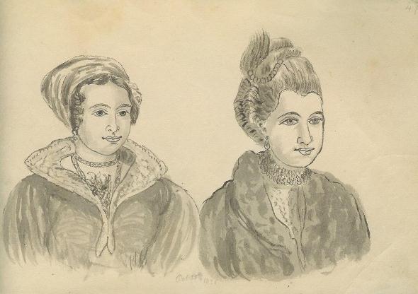 sketch 47 : Maori women 