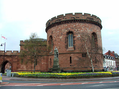 photo of one of the towers of Carlisle